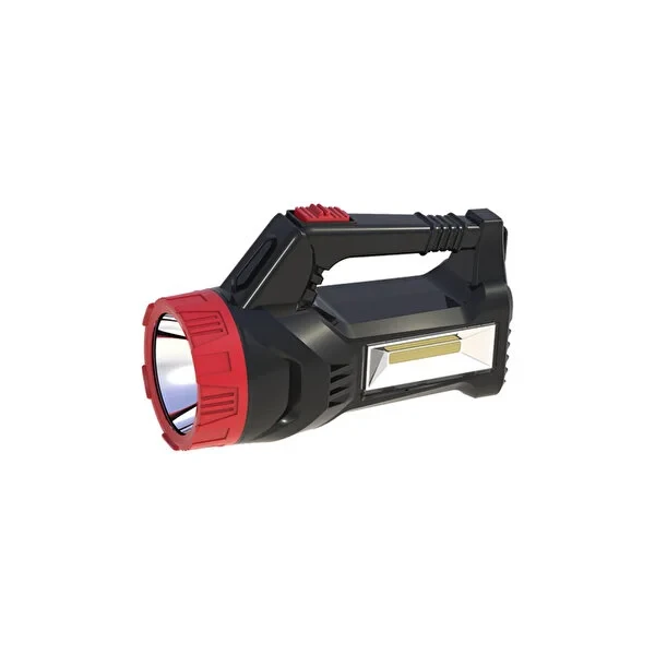 Panther PT-7757S USB Şarjlı Solar Güneş Panelli LED El Feneri ve COB Işıldak
