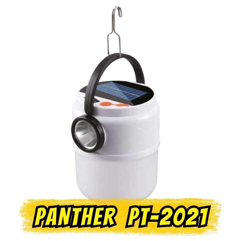Panther PT-2021 USB Şarjlı Solar Kamp Lambası (3W LED + 24 SMD LED / 800 Lümen)