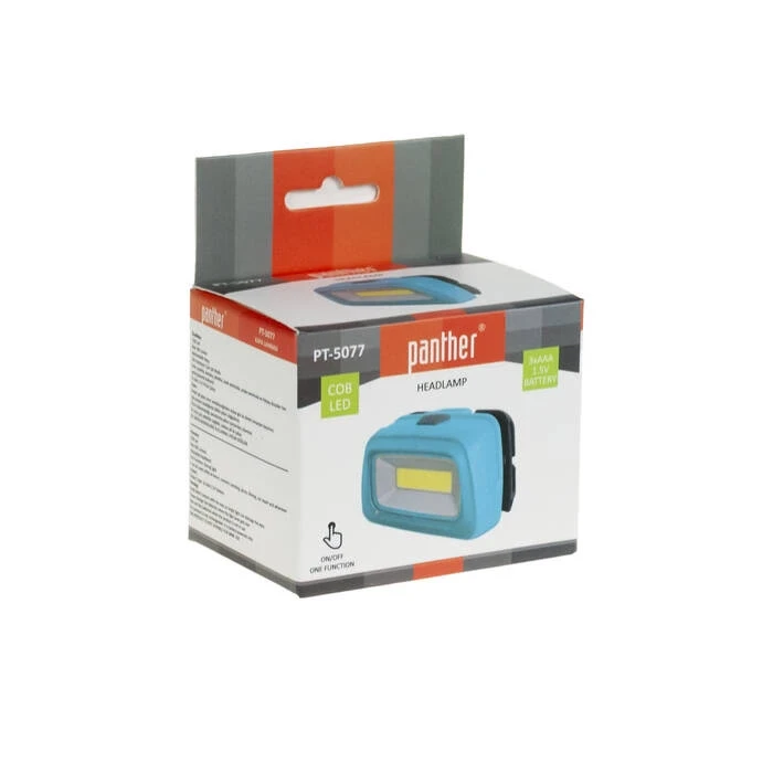 Panther PT-5077 Max 500 Lümen COB LED Pilli Kafa Lambası (4 Farklı Renk Seçeneği)