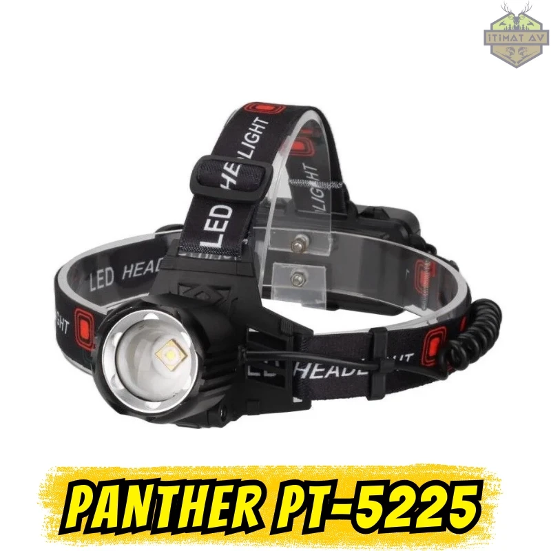 Panther PT-5225 Type-C Şarjlı 30W LED Zoomlu Kafa Lambası (3000 Lümen / 2x 18650 Pilli)