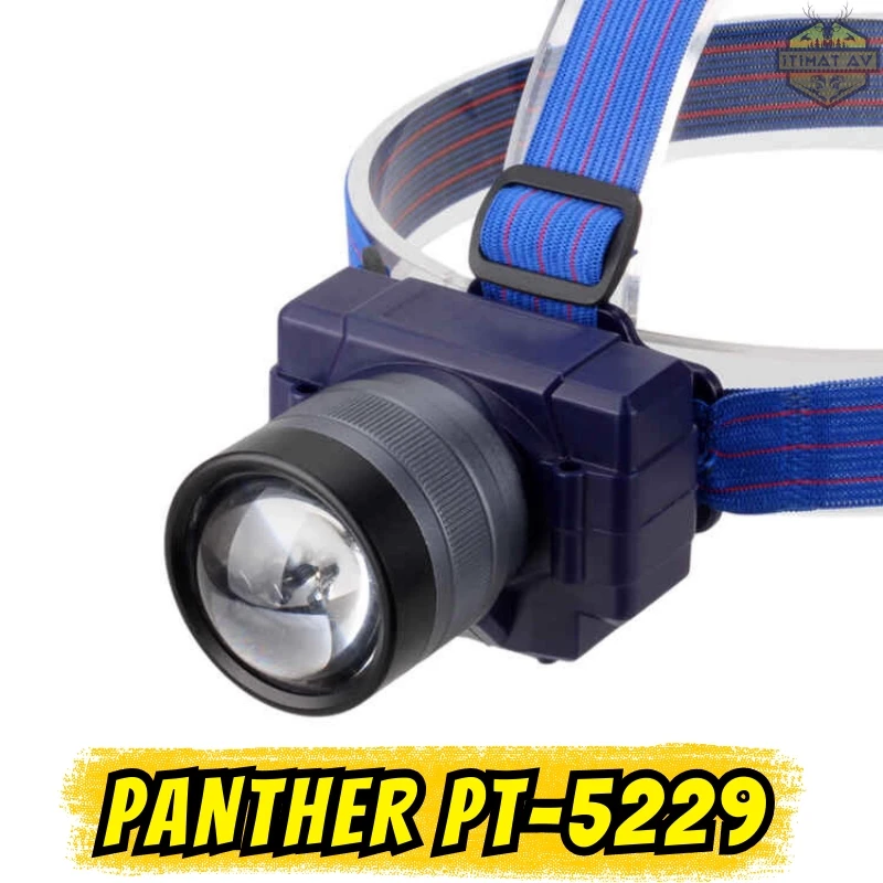 Panther PT-5229 Type-C Şarjlı 6W TG LED Zoomlu Kafa Lambası (1800 Lümen)