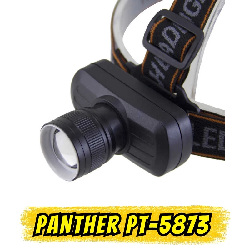 Panther PT-5873 Şarja Takılabilir 3W LEDli Zoomlu Kafa Lambası (800 Lümen)
