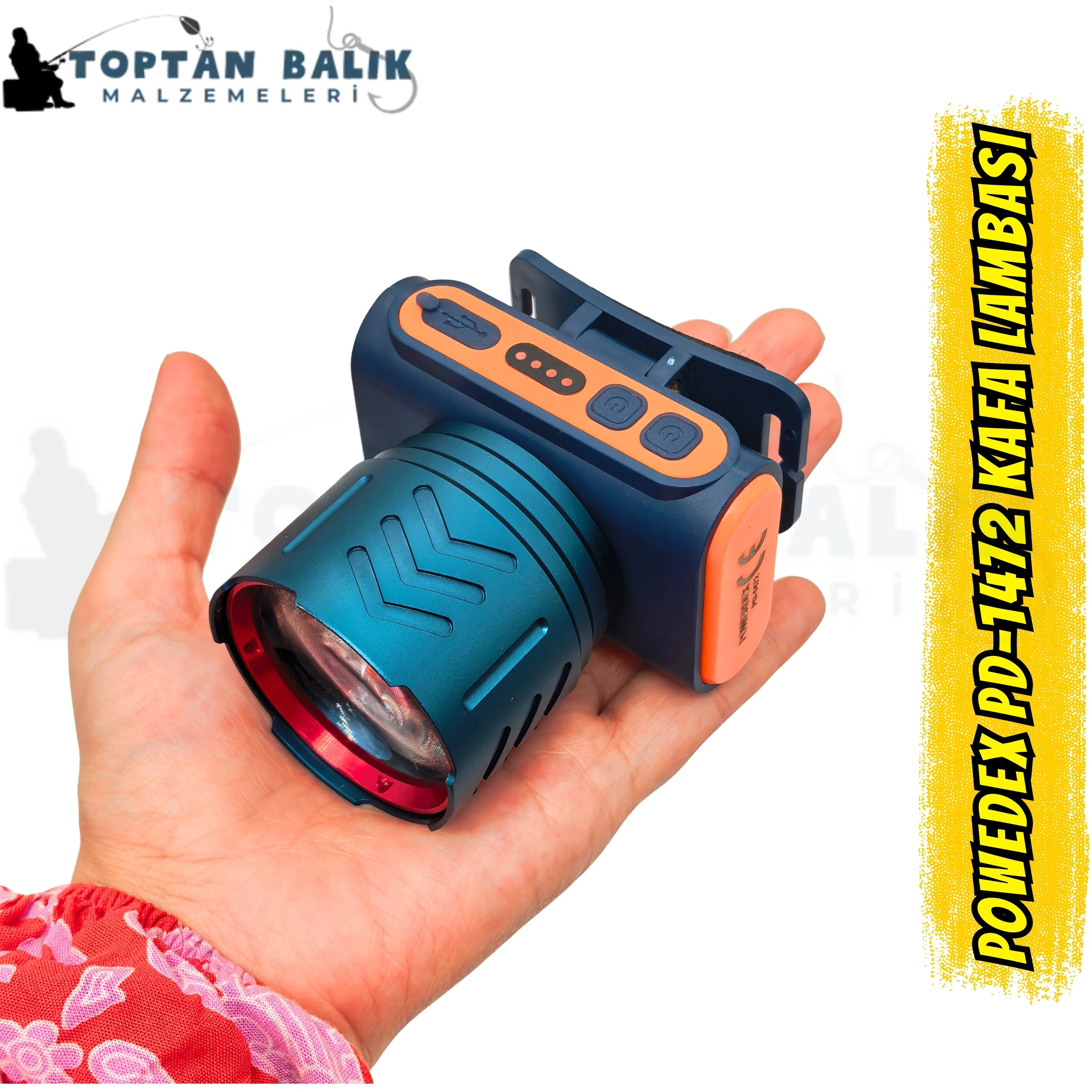 Powerdex PD-1472 50W Profesyonel Kafa Lambası (2200 Lümen)