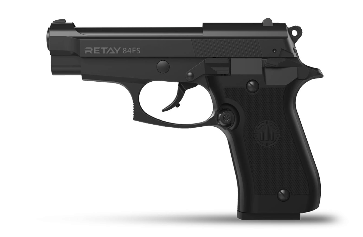 Retay 84FS Kurusıkı Ses Tabancası (9 mm P.A.K. - Mat Siyah - Beretta 84FS Tipi)