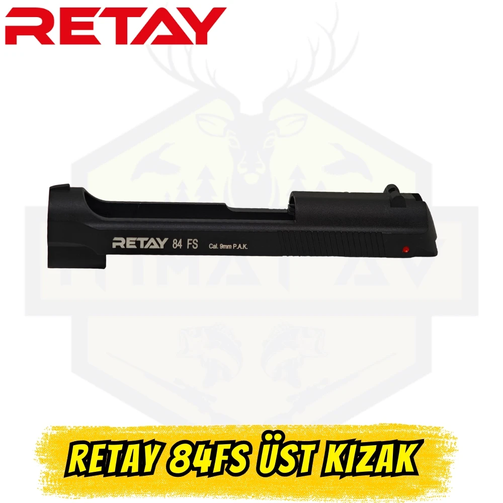 Retay 84FS Üst Kızak Sürgü (Orijinal Siyah - Beretta Uyumlu Kurusıkı Yedek Parça)