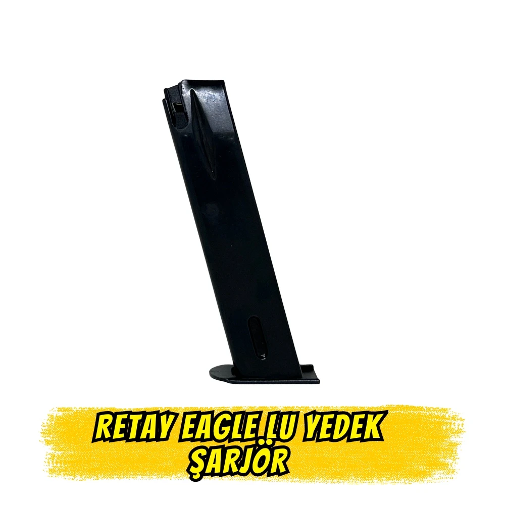 Retay Eagle LU Kurusıkı Tabanca Yedek Şarjörü (9mm P.A.K. - 17+1 Kapasiteli / Orijinal)