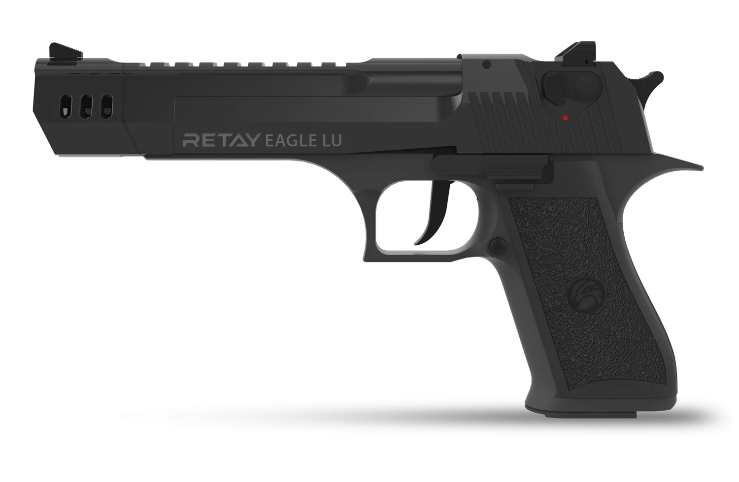Retay Eagle LU Kurusıkı Ses Tabancası (9 mm P.A.K. - Mat Siyah - Desert Eagle Tipi)