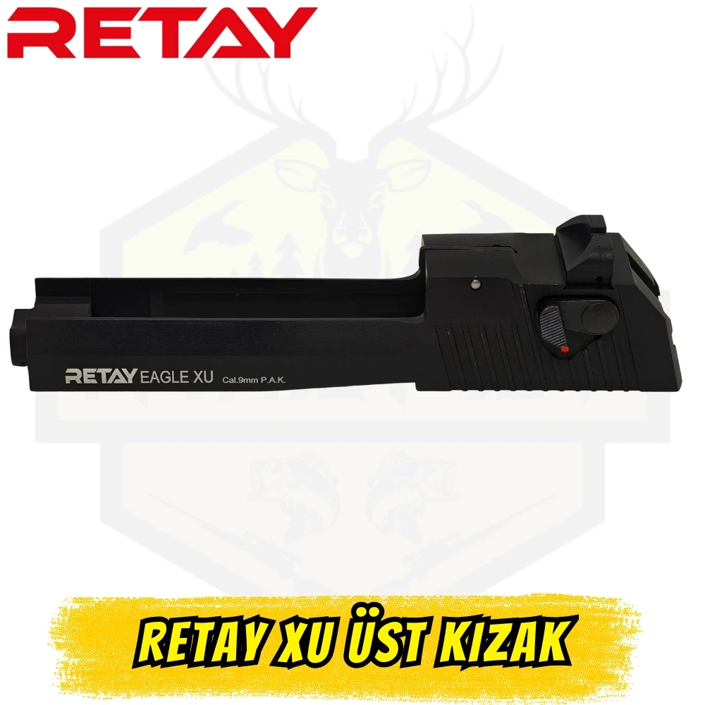 Retay Eagle XU Üst Kızak Sürgü (Orijinal Siyah - Desert Eagle Uyumlu Kurusıkı Yedek Parça)