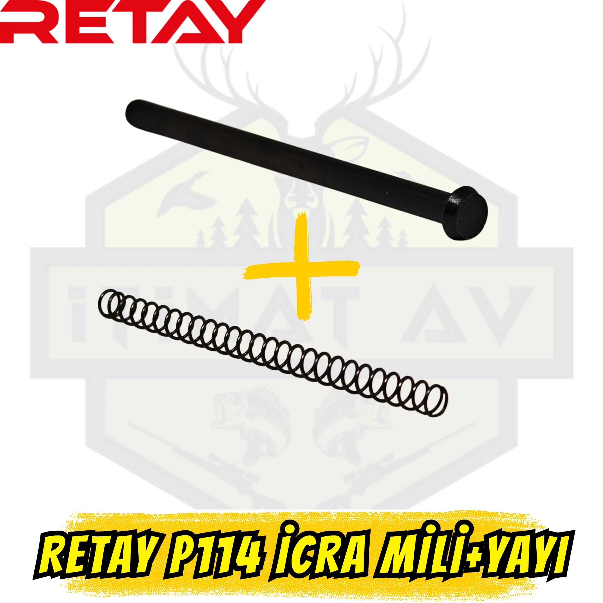 Retay P114 İcra Mili ve Yayı - Orijinal Uyumlu Yedek Parça Seti