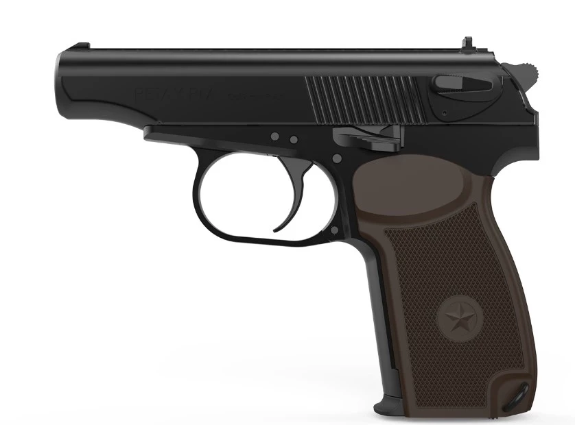 Retay PM Kurusıkı Ses Tabancası (9 mm P.A.K. - Mat Siyah - Makarov Tipi)