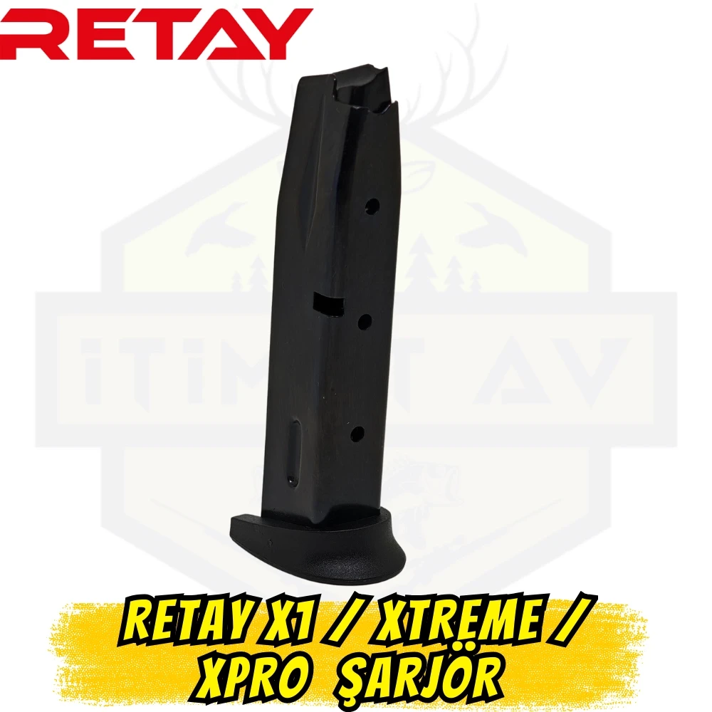 Retay X1 / Xtreme / XPro Yedek Şarjör (Orijinal 3 Model Uyumlu - 14+1 Kapasite)