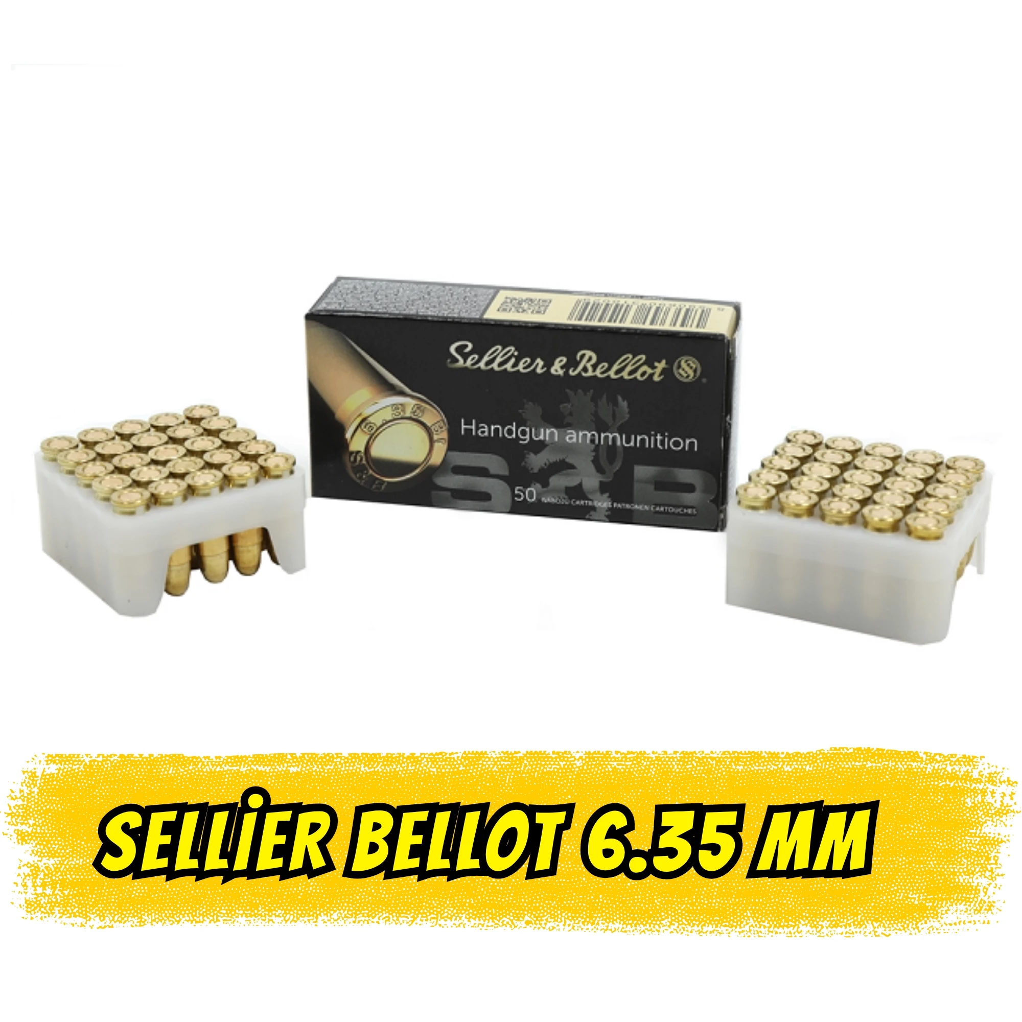 Sellier & Bellot 6.35mm Browning Tabanca Fişeği (.25 ACP) - 50 Adet