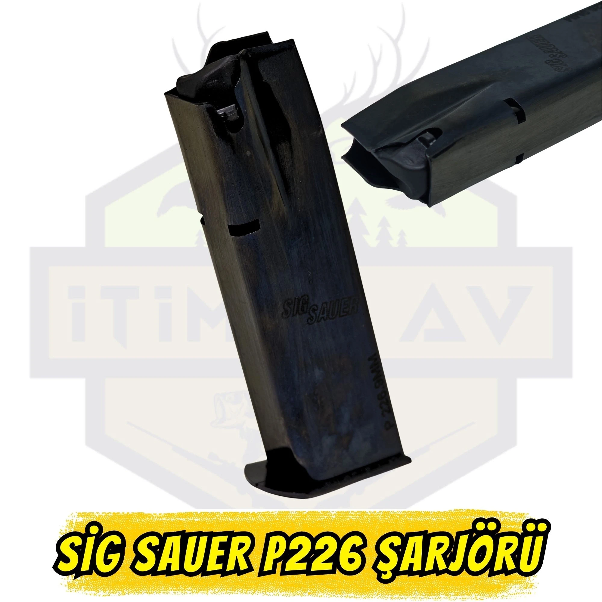 Sig Sauer P226 Tabanca Şarjörü (Ölçüler: 120 mm x 31.85 mm) Yerli Üretim Birebir Uyumlu
