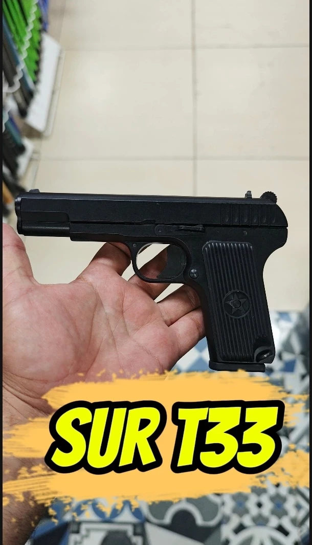 Sur T33 Kurusıkı Ses Tabancası (9 mm P.A.K. - Mat Siyah - Tokarev Klasiği)