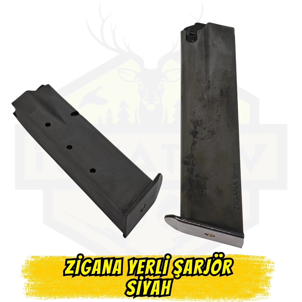 Tisaş Zigana Serisi 9mm Tabanca Şarjörü (15 Fişek Kapasiteli - Yerli Üretim)