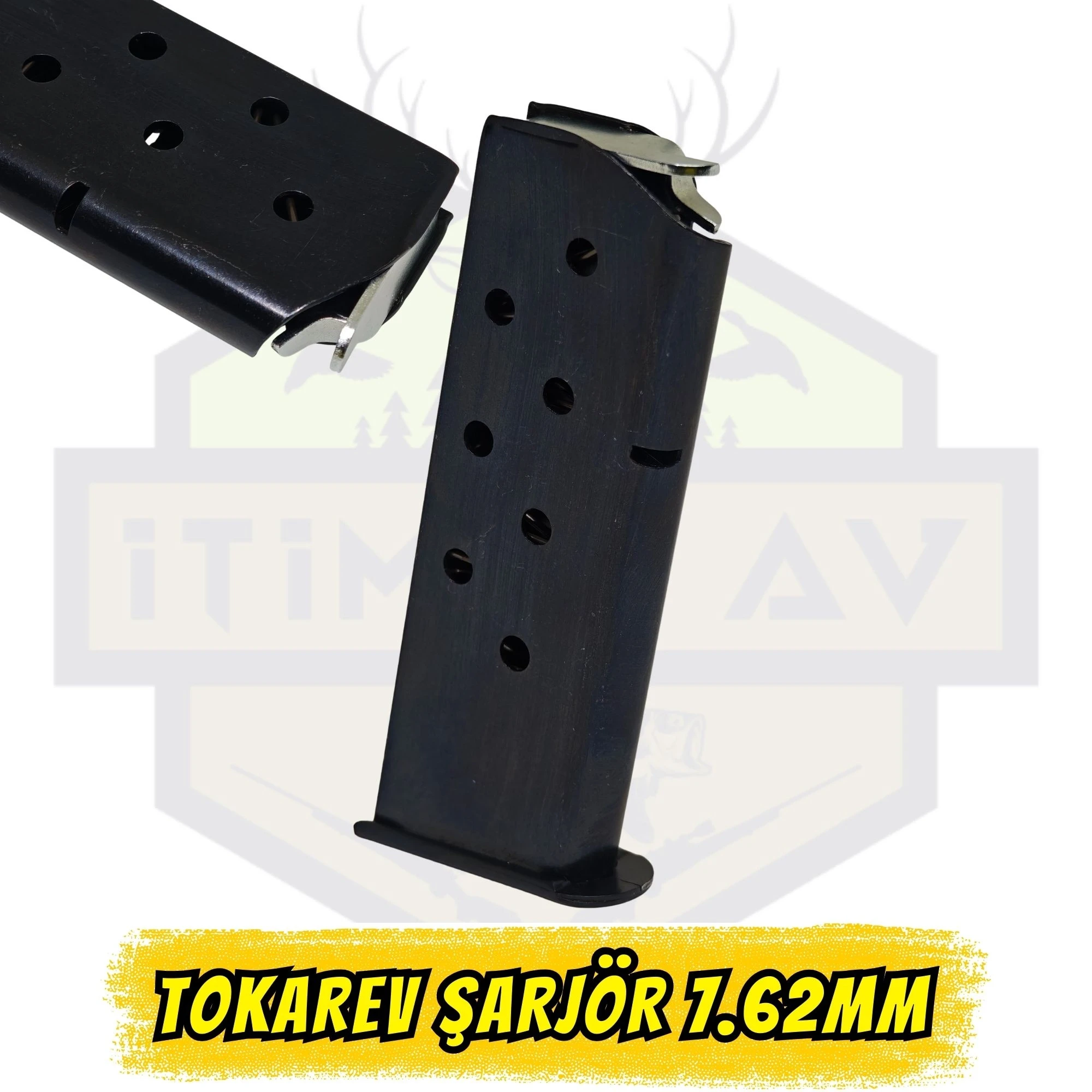 Tokarev M57 (Kısa Takarruf Parabellum) 7.62mm Tabanca Şarjörü 8 Mermi Kapasiteli (Boy: 108mm / Kalınlık: 37mm)