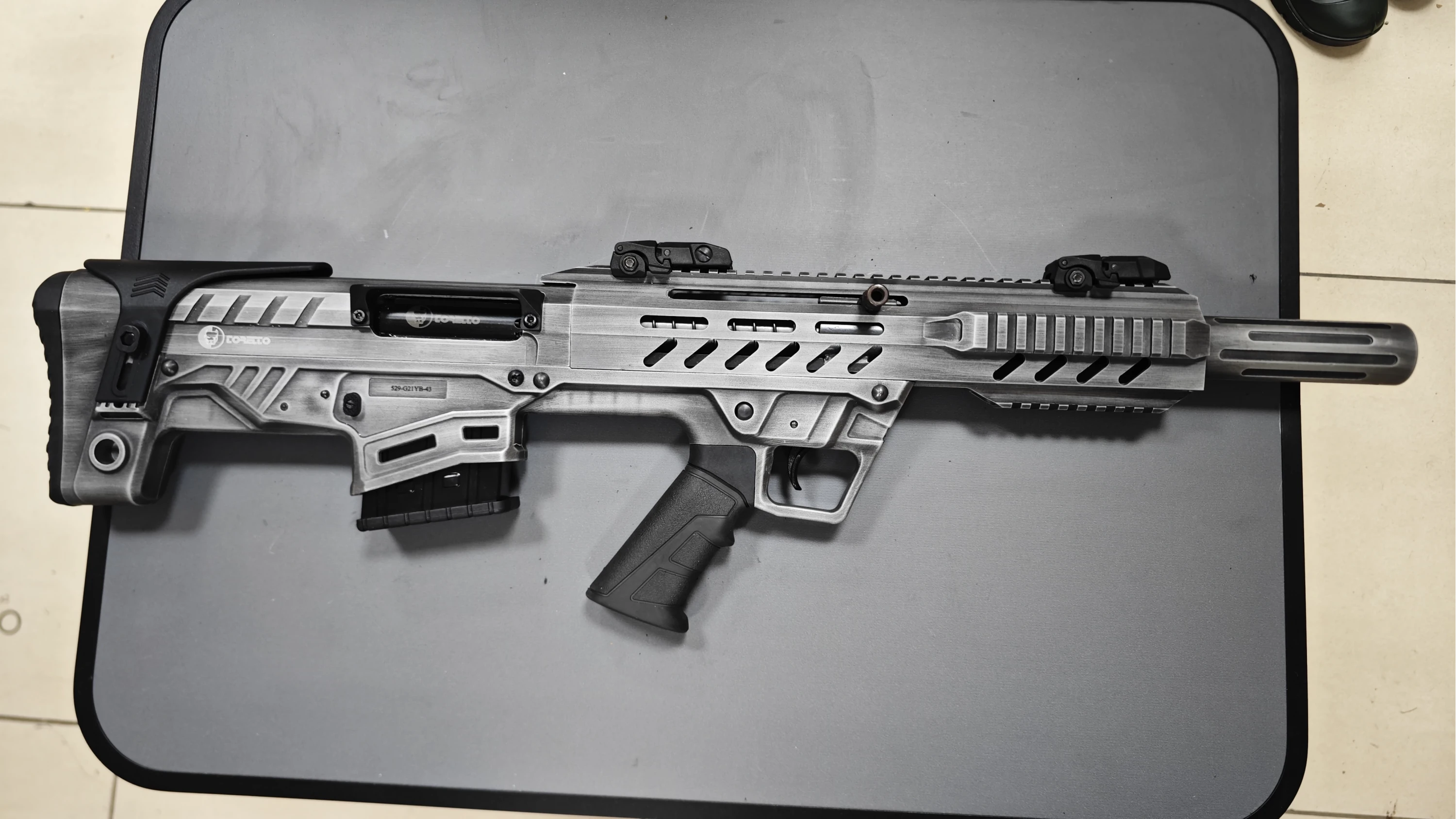 Toretto TB Bullpup Şarjörlü Yarı Otomatik Av Tüfeği (12 Kalibre - Ayarlanabilir Yanaklıklı - Şık Beyaz)