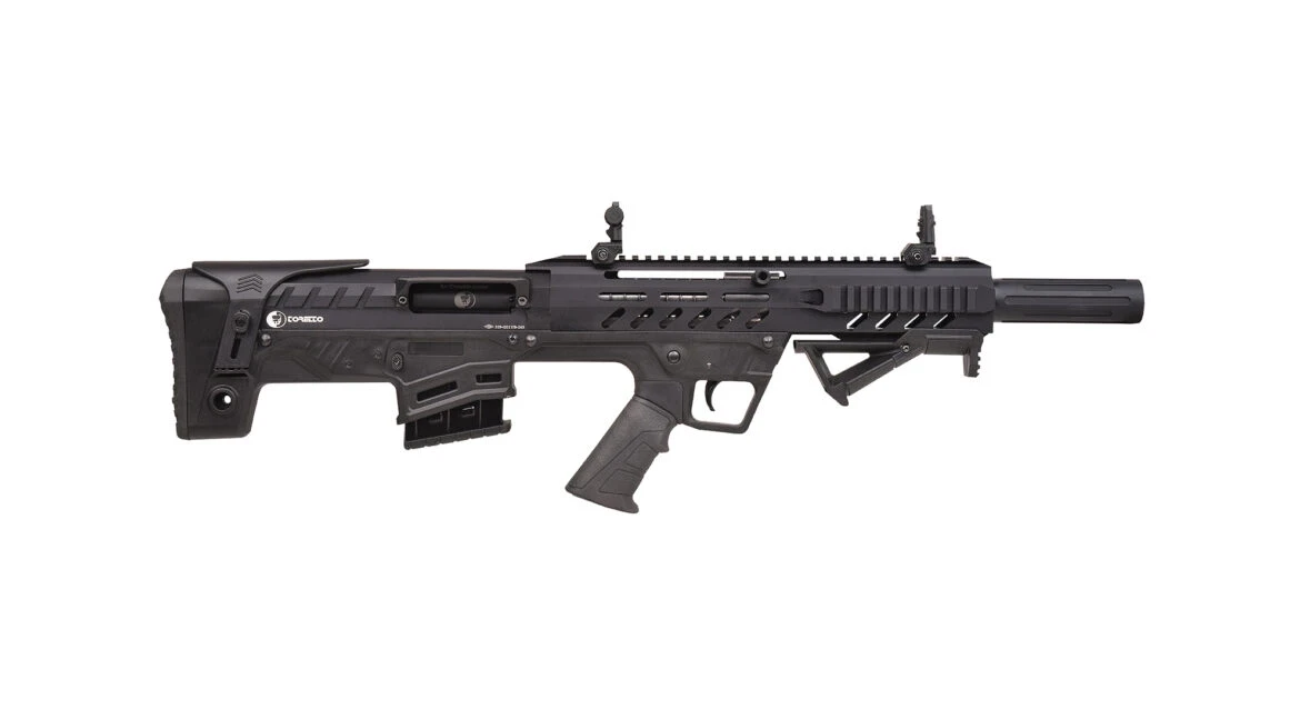 Toretto TB Bullpup Şarjörlü Yarı Otomatik Av Tüfeği (12 Kalibre - Ayarlanabilir Yanaklıklı - Mat Siyah)