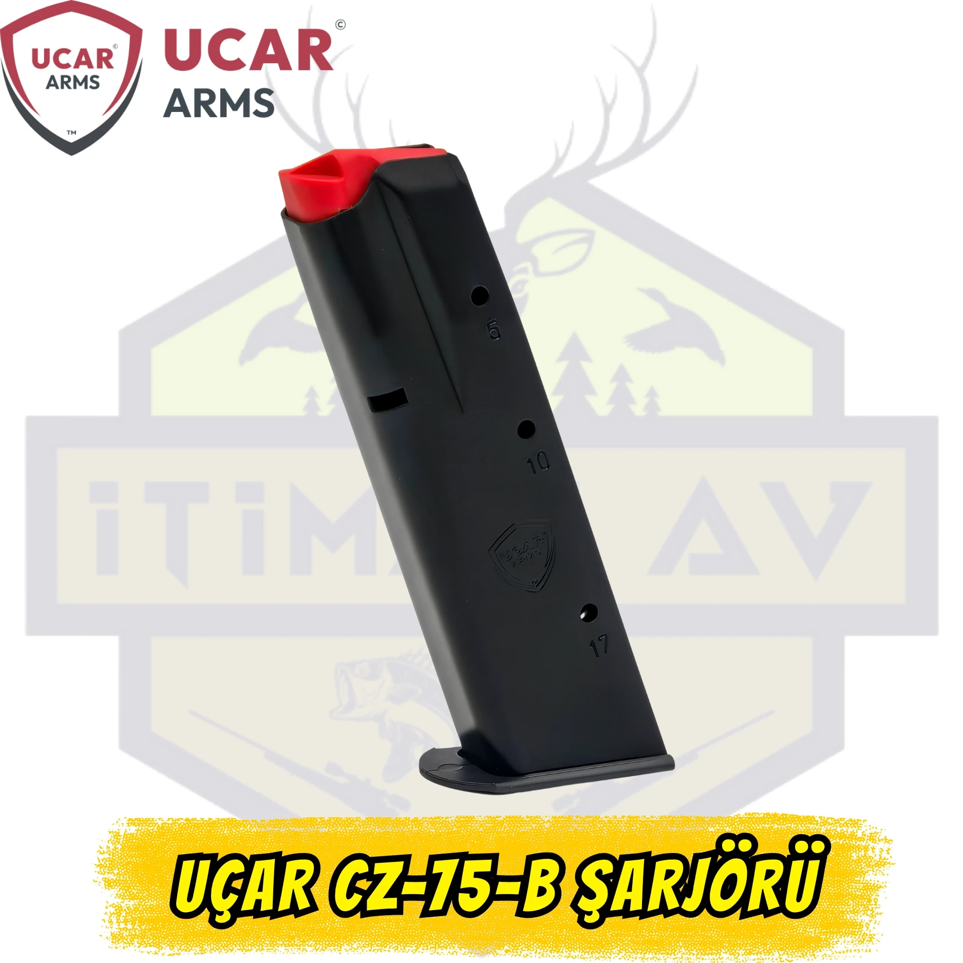 Uçar CZ-75B / Kılınç 2000 / Canik S120 Tabanca Şarjörü - Siyah (17 Kapasiteli)