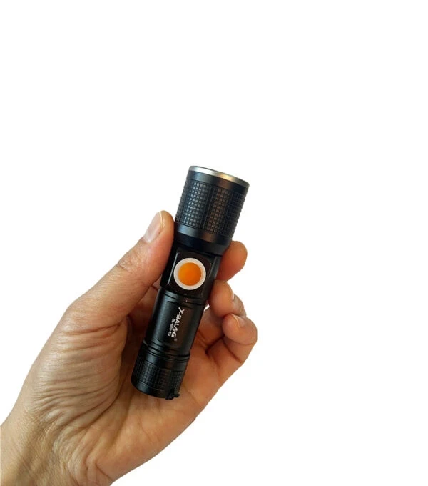 X-Baog BL-B35 500 Lümen TG LED Mini Zoomlu USB Şarjlı El Feneri