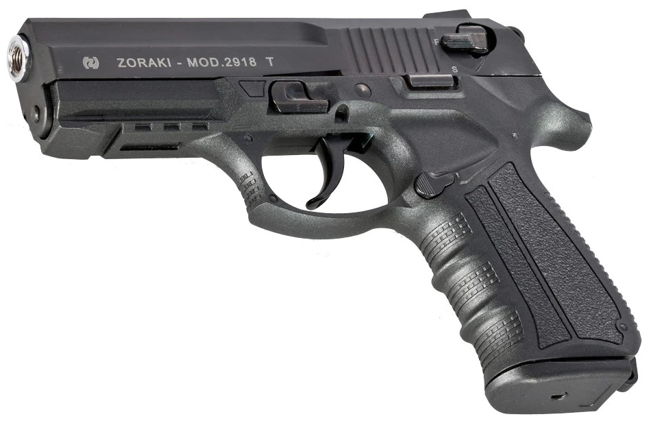 Zoraki 2918-T Kurusıkı Ses Tabancası (9 mm P.A.K. - Mat Siyah - 18+1 Şarjörlü)