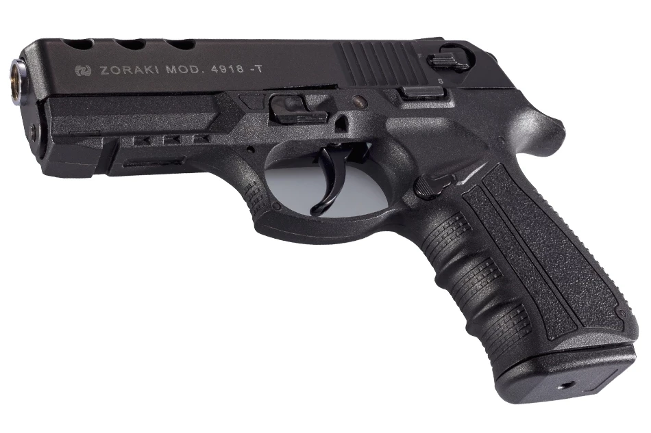 Zoraki 4918 Kurusıkı Ses Tabancası (9 mm P.A.K. - Mat Siyah - 18+1 Şarjörlü)
