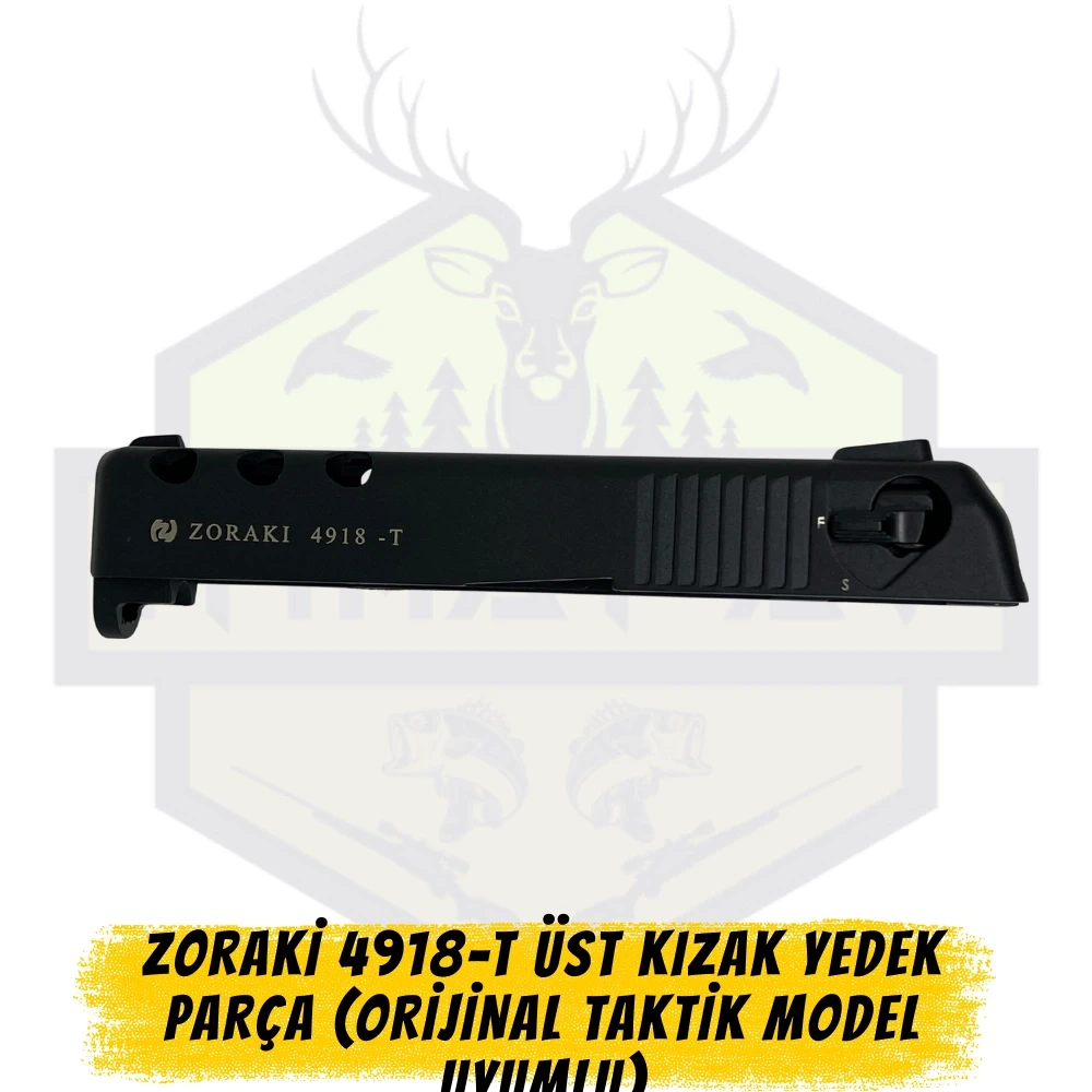 Zoraki 4918-T Üst Kızak Sürgü (Orijinal Taktik Model Uyumlu Kurusıkı Yedek Parça)