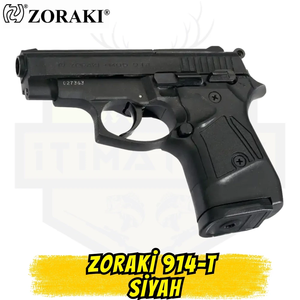 Zoraki 914 Kurusıkı Ses Tabancası (9 mm P.A.K. - Mat Siyah - 14+1 Şarjörlü)
