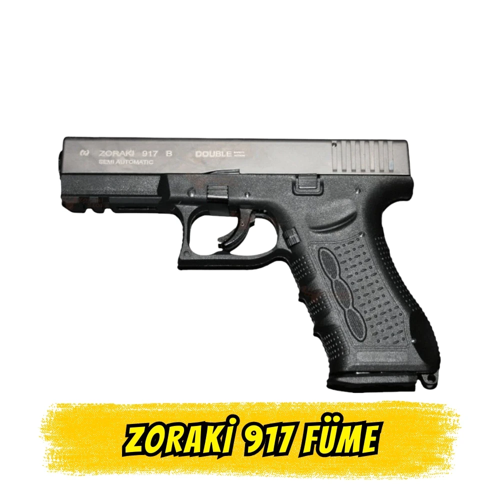 Zoraki 917-T Füme Glock Replikası Kurusıkı Ses Tabancası
