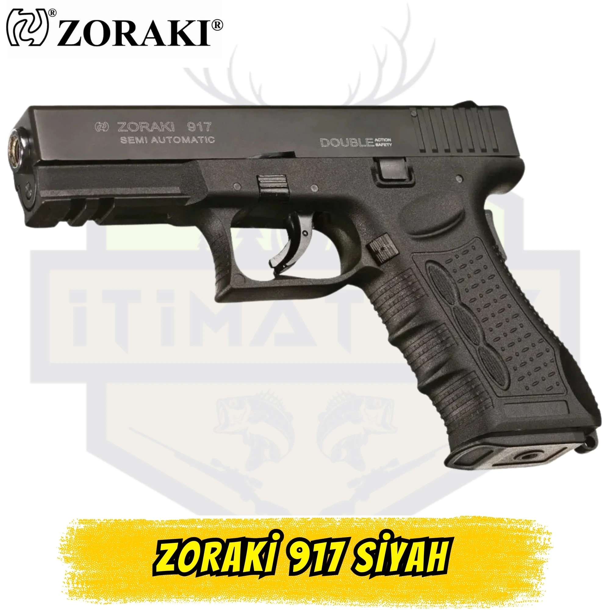 Zoraki 917-T Siyah Glock Replikası Kurusıkı Ses Tabancası