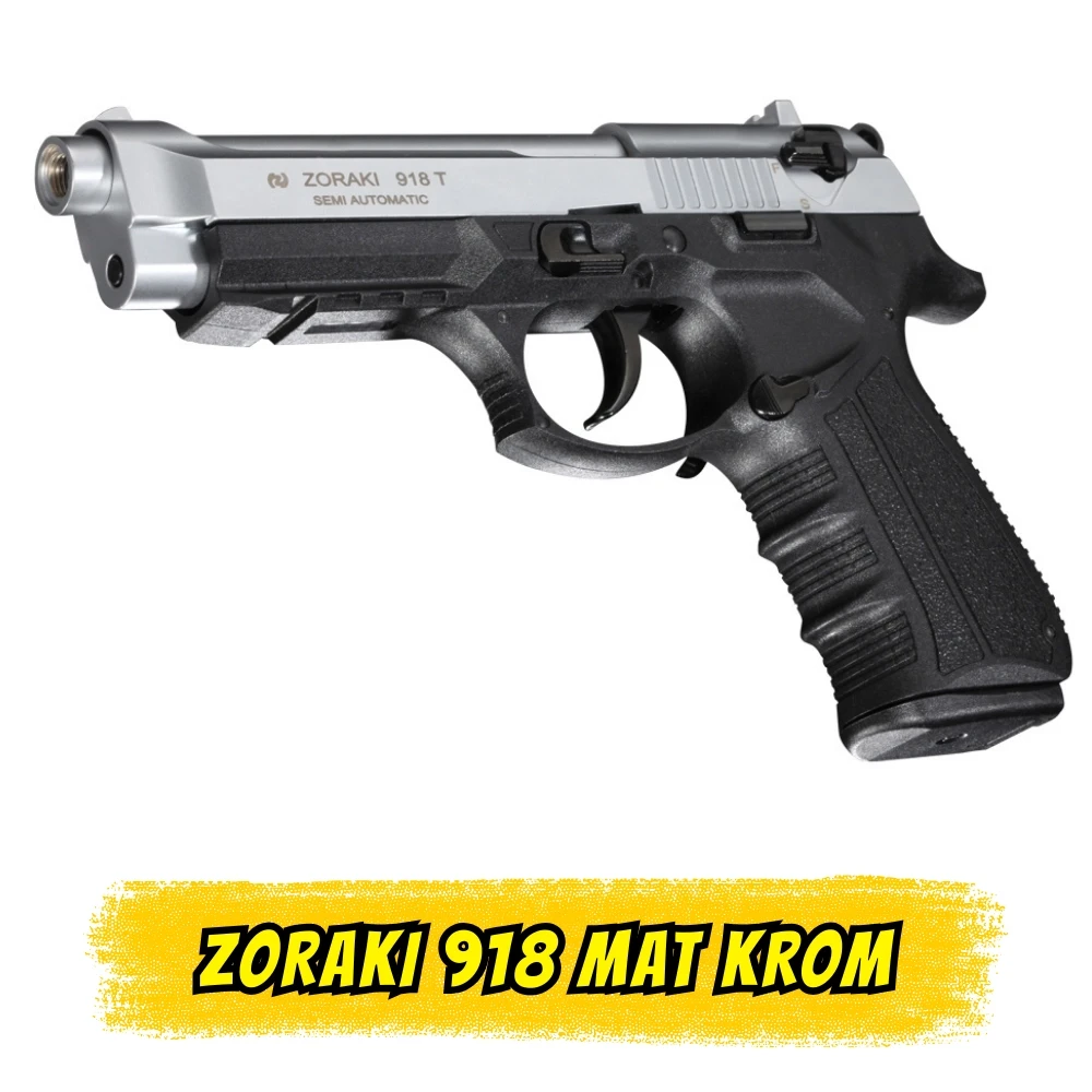 Zoraki 918-T Mat Krom Kurusıkı Ses Tabancası