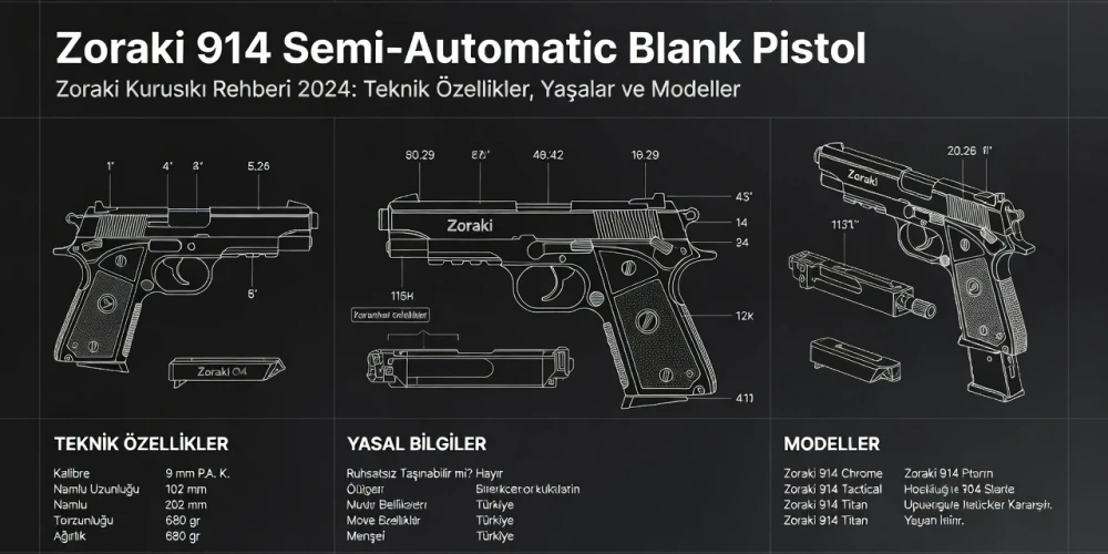 Zoraki Kurusıkı Rehberi 2026: Teknik Özellikler, Yasalar ve Modeller