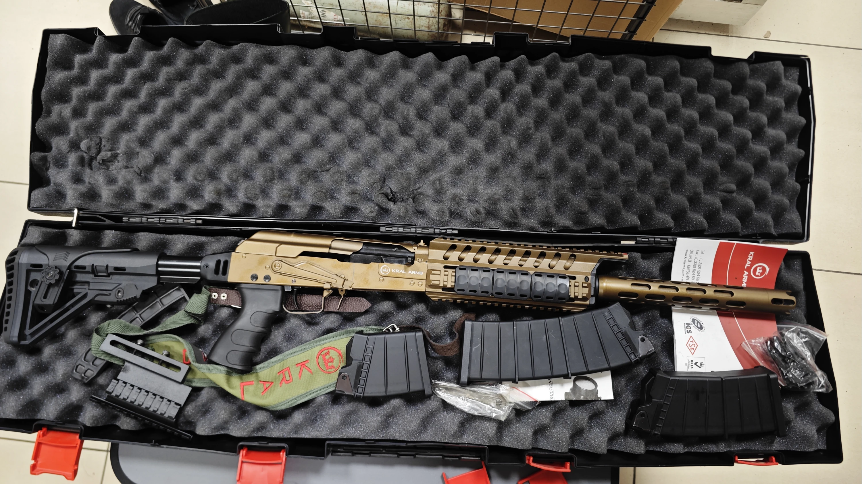 Kral XPS Tactical Şarjörlü Yarı Otomatik Av Tüfeği Bronz (12 Cal - 47/51 cm Namlu Seçenekli - Alüminyum El Kundağı)