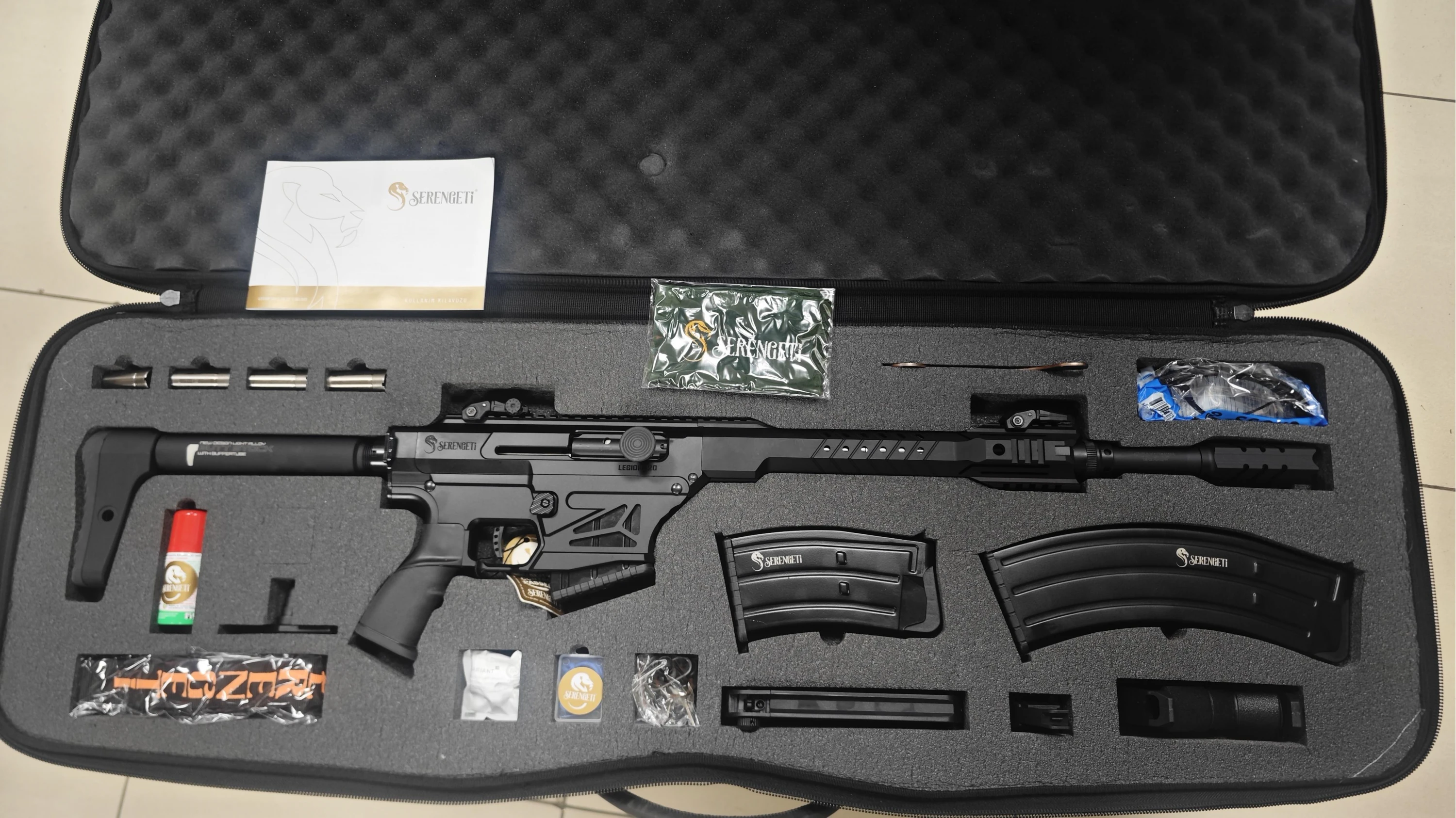 Serengeti Legion 120 Black Otomatik Av Tüfeği Siyah (12 GA - 51 cm 4140 Çelik Namlu - Tamamı Alüminyum Sabit Dipçik)