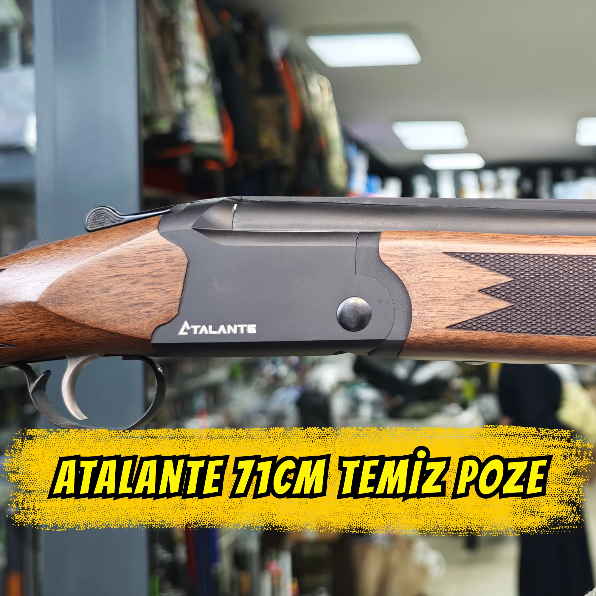 Atlante Süperpoze Av Tüfeği İkinci El (71 cm Namlu - Türk Cevizi Kundak)