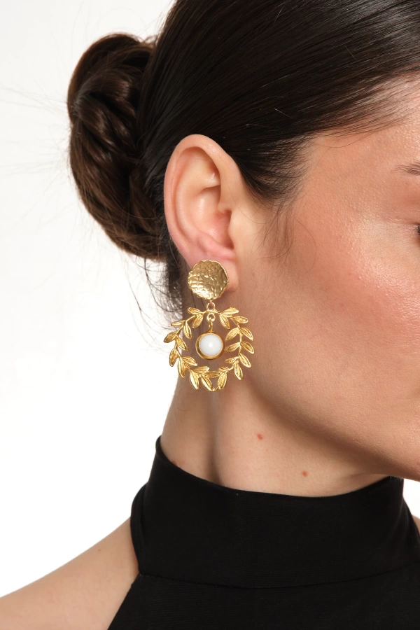 ZeyDor Gold Başak Küpe 2186