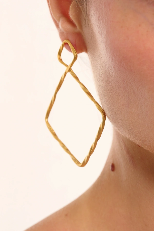 ZeyDor Gold Sade Küpe