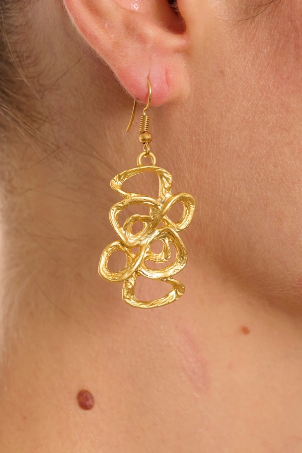 ZeyDor Gold Sade Küpe