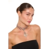 ZeyDor Bordo Choker Kolye