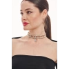 ZeyDor Kristal Taşlı Choker kolye  6162