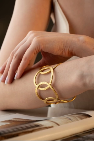ZeyDor Gold Geçmeli Bileklik  3024