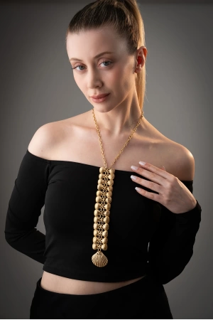 ZeyDor Gold Modern Kolye  6116