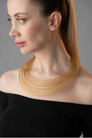 ZeyDor Gold Modern Kolye  6126
