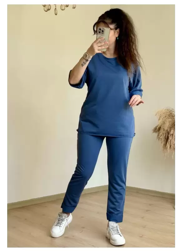 Duble Paça Takım Mavi