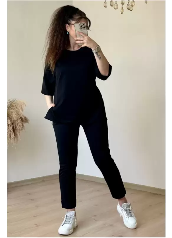 Duble Paça Takım Siyah