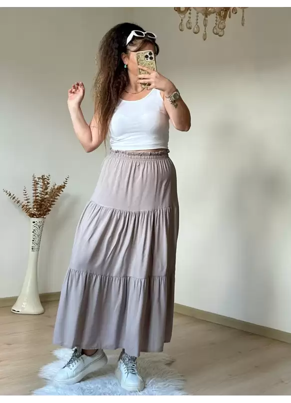 Düz Bej Etek