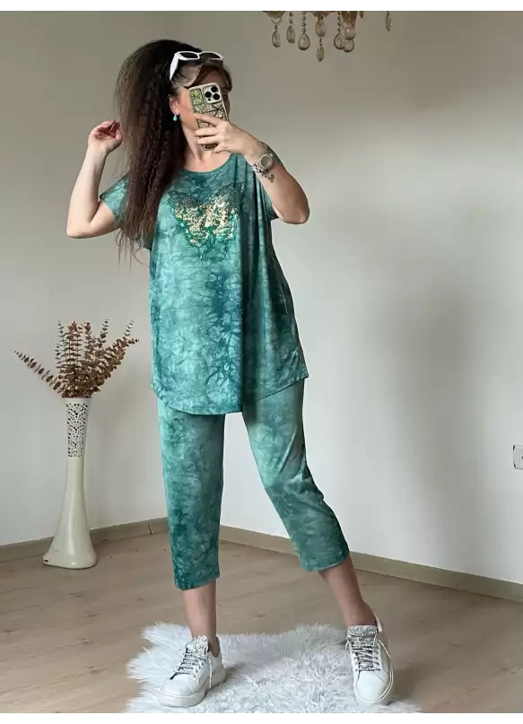 Kaprı Yeşil Taşlı Takım