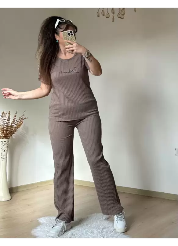Ön Yazılı Kaskorse Takım Kahve