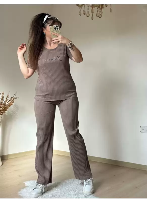 Ön Yazılı Kaskorse Takım Kahve