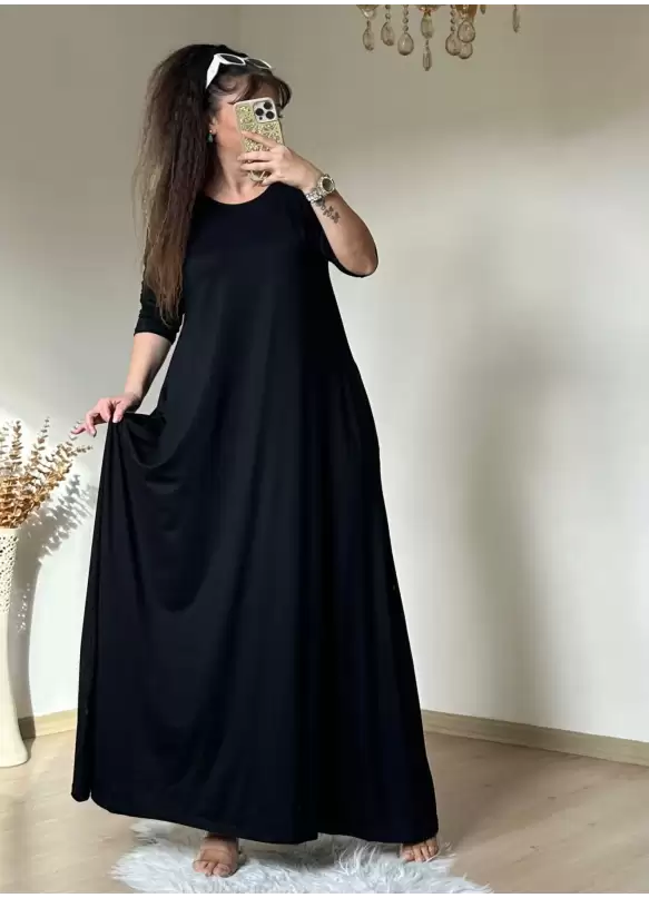 Salaş Elbise Siyah